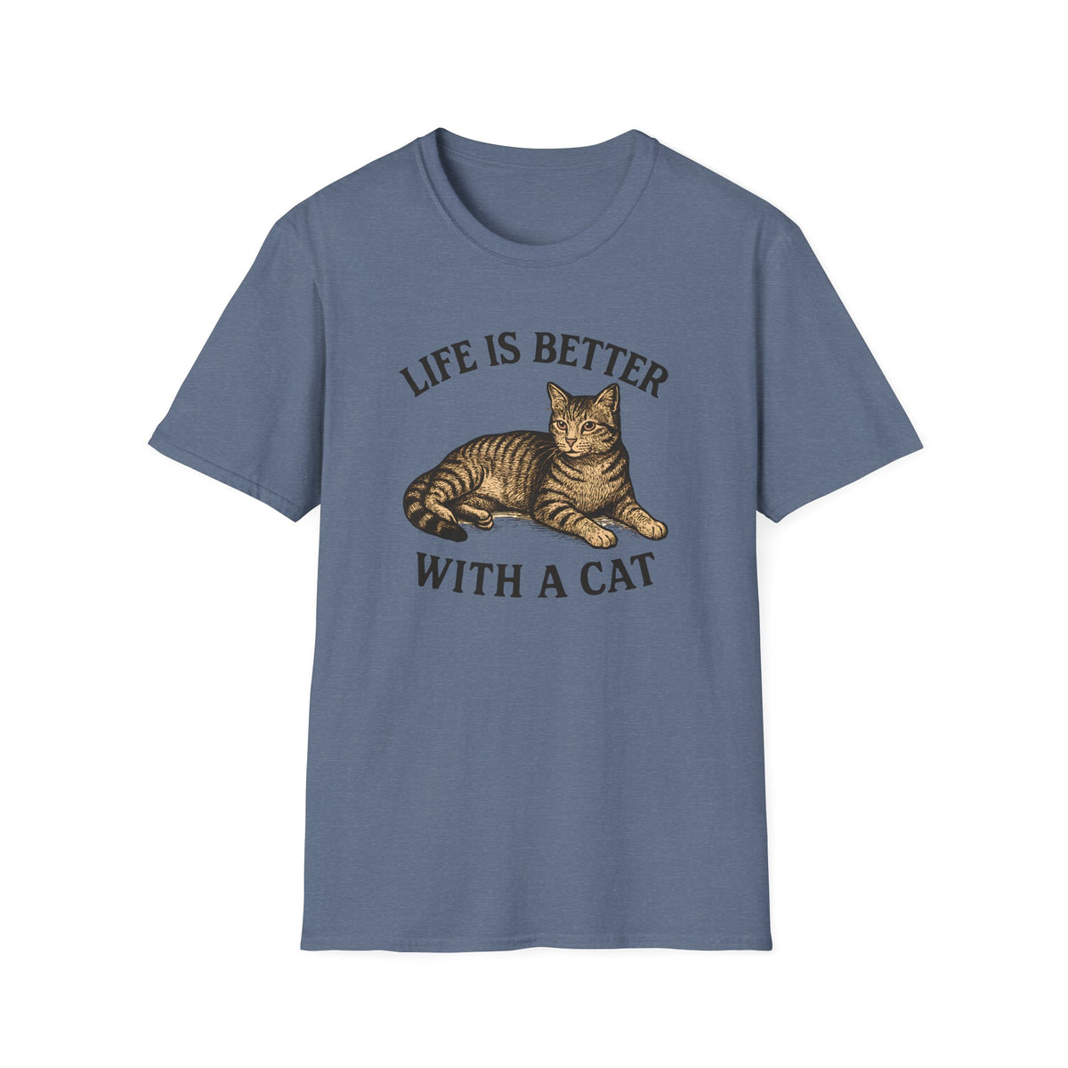 Cat With Slogan T-Shirt