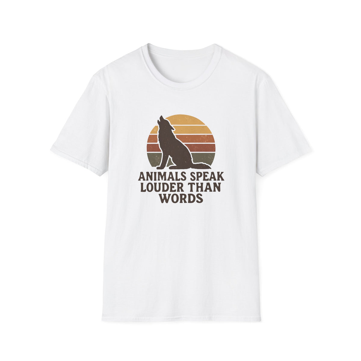 Wolf Silhouette at Sunset T-Shirt